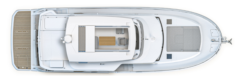 Swift Trawler 48 Layout from above