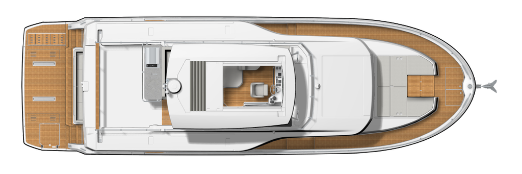 Swift Trawler 54 Layout From above
