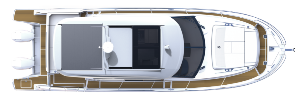 Beneteau Antares 12 Coupe Layout from Above