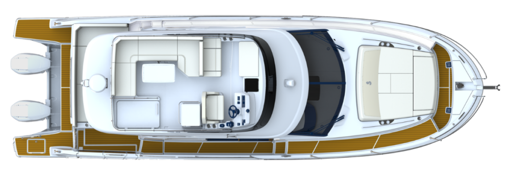 Beneteau Antares 12 Fly - Layout from Above