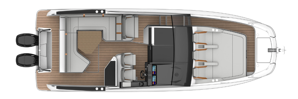 Beneteau Flyer 10 Layout From Above