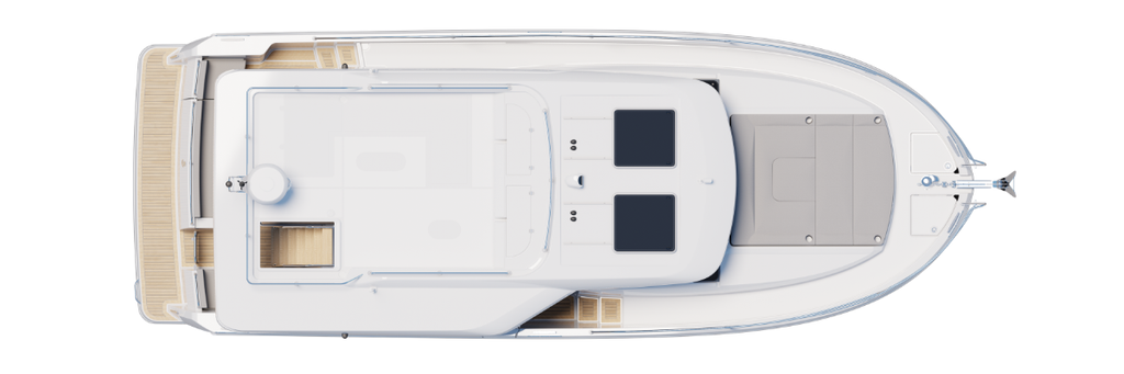 Swift Trawler 37 Sedan Birds Eye View