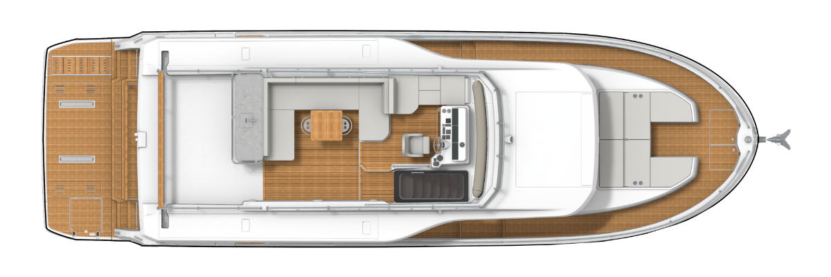 Swift Trawler 54 Layout - Flybridge