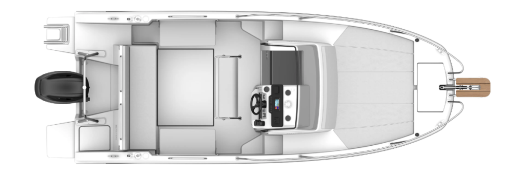 Example of layout of the Beneteau Flyer 7 Sundeck