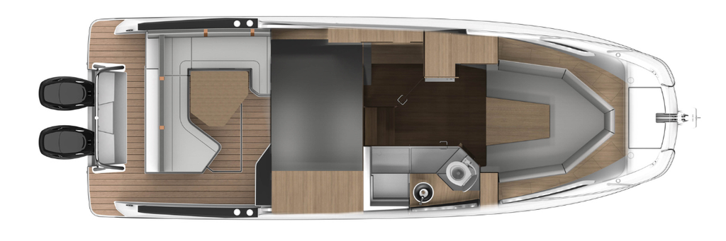 Beneteau Flyer 10 Layout From Above