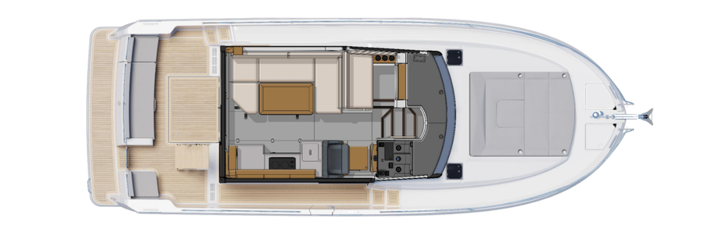 Swift Trawler 37 Sedan Birds Eye View