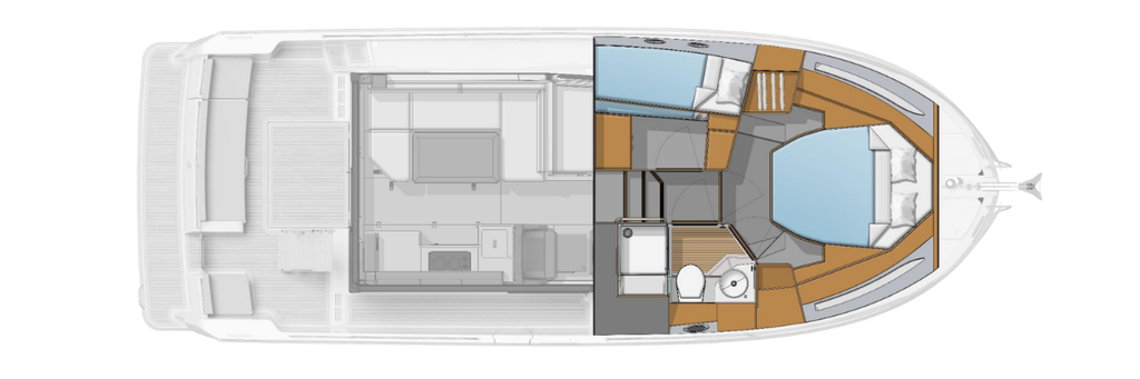 Swift Trawler 37 Interior View