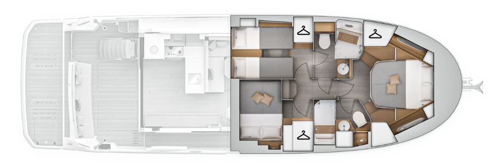 Swift Trawler 48 cabin layout