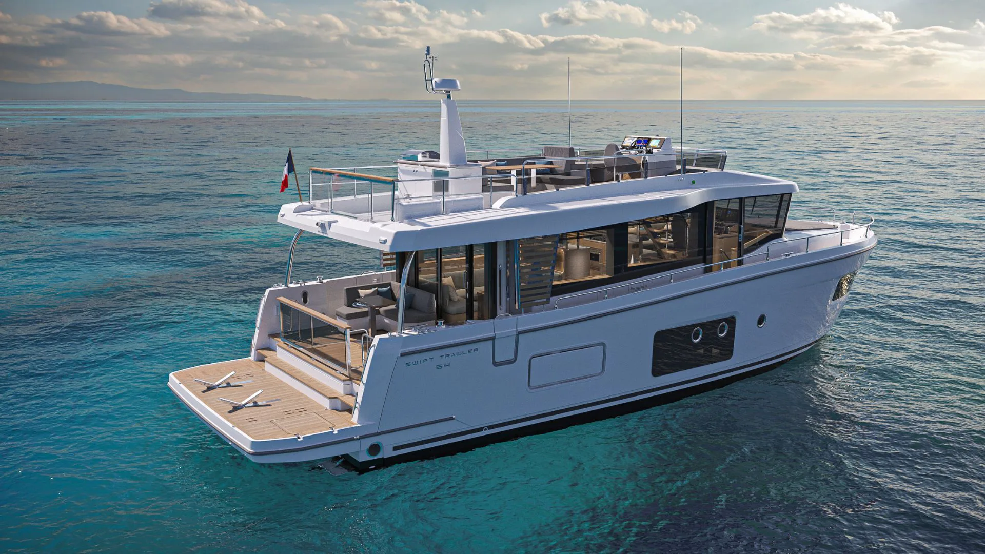 Beneteau Swift Trawler 54 still on the water